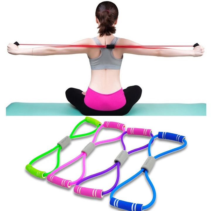 Yoga Elastic Rubber Rope  Expander Bands