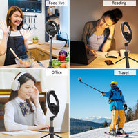 4-in-1 Wireless Selfie Stick Tripod Ring Light